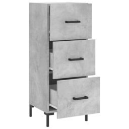 Berkfield Home Sideboard Concrete Grey 34.5x34x90 cm Engineered Wood - thumbnail 5