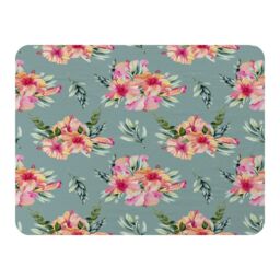Benjamin Tate Design Pink Flowers Blanket in Natural - Size: 120 cm x 150 cm - thumbnail 1