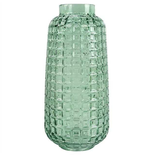 Leaf Glass Vase Green Cube Glass Vase 30cm Botanik - image 1