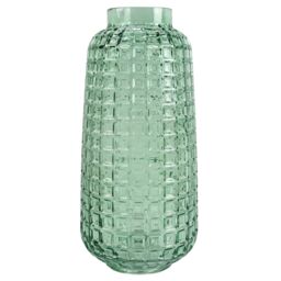 Leaf Glass Vase Green Cube Glass Vase 30cm Botanik - thumbnail 1