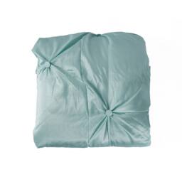 Voltico Buttoned Bedspread 140×200cm - Teal/Plum/Natural/Silver in Teal - Size: EU Double - thumbnail 2