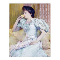 "Artery8 Actress Lillie Langtry Portrait Painting Hassam Wall Art Print - Size: W12"" x H16""" - thumbnail 1