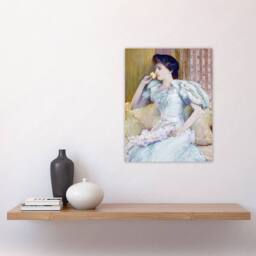 "Artery8 Actress Lillie Langtry Portrait Painting Hassam Wall Art Print - Size: W12"" x H16""" - thumbnail 4