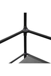 Garden Sanctuary Entryway 4 Tier Shoe Rack with Coat Hanger in Black - thumbnail 9