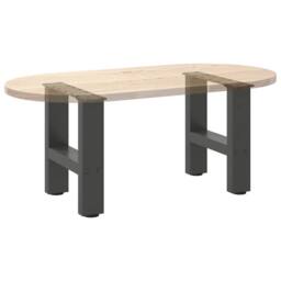 Berkfield Home Coffee Table Legs Anthracite 2 pcs 30x(30-31) cm Steel in Black - thumbnail 8