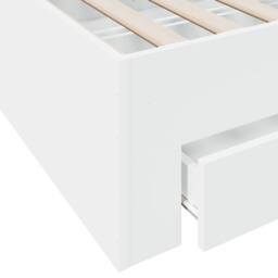 Berkfield Home Bed Frame with Drawers without Mattress White 100x200 cm - thumbnail 8