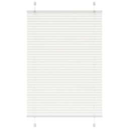 Berkfield Home Pleated Blind White 100x100 cm Fabric Width 99.4 cm Polyester