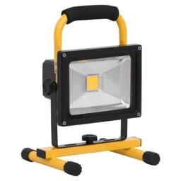 Berkfield Home Rechargeable LED Spotlight with Handle 30 W Cold White in Black - thumbnail 4