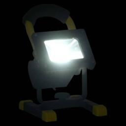 Berkfield Home Rechargeable LED Spotlight with Handle 30 W Cold White in Black - thumbnail 1