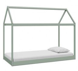 Home Detail Taylor Wooden Kids Montessori House Bed in Green - Size: Single - thumbnail 2