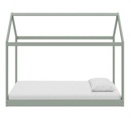 Home Detail Taylor Wooden Kids Montessori House Bed in Green - Size: Single - thumbnail 3