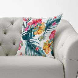 Warren Reed - Designer Spring Summer Flowers Cushions in Green - Size: 45 cm x 45 cm - thumbnail 3