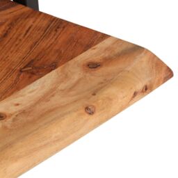 Berkfield Home Wall Shelves 2 pcs 40x24x35 cm Solid Wood Acacia & Steel in Brown - Size: 40 x 24 x 35 cm - thumbnail 6