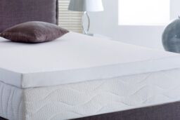 Rest Relax Memory Foam Mattress Topper 7500 with Cover, 3 inch in White - Size: Single - thumbnail 3