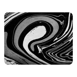 Benjamin Tate Design Black Marbled Paint Blanket in Natural - Size: 120 cm x 150 cm - thumbnail 1