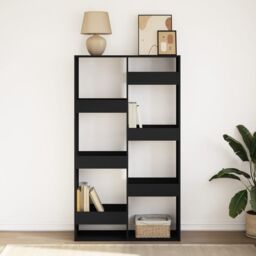 Berkfield Home Bookcase Black 100x33x175 cm Engineered Wood - Size: 100 x 33 x 175 cm - thumbnail 3