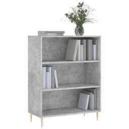 Berkfield Home Bookcase Concrete Grey 69.5x32.5x90 cm Engineered Wood - thumbnail 3