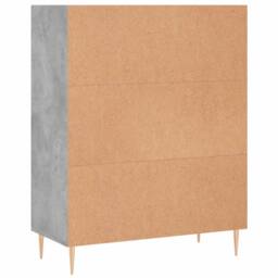 Berkfield Home Bookcase Concrete Grey 69.5x32.5x90 cm Engineered Wood - thumbnail 6