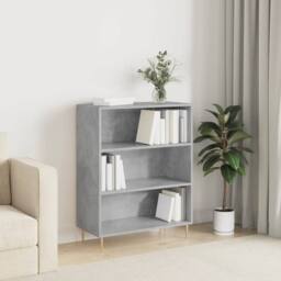 Berkfield Home Bookcase Concrete Grey 69.5x32.5x90 cm Engineered Wood - thumbnail 2