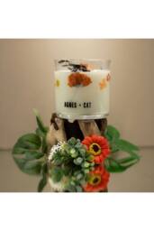 KDMD Lakeland Mocha Botanical Soy Wax Candle 350g in White - thumbnail 3