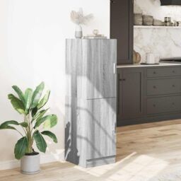 Berkfield Home Kitchen Cabinet Grey Sonoma 38x41.5x131.5 cm Engineered Wood - thumbnail 3