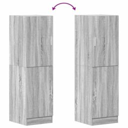 Berkfield Home Kitchen Cabinet Grey Sonoma 38x41.5x131.5 cm Engineered Wood - thumbnail 8