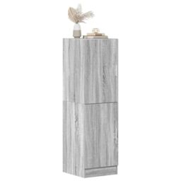 Berkfield Home Kitchen Cabinet Grey Sonoma 38x41.5x131.5 cm Engineered Wood