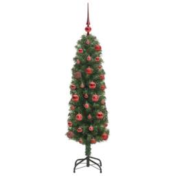 Berkfield Home Stunning Artificial Christmas Tree with 150 LEDs with Stand Green - thumbnail 4