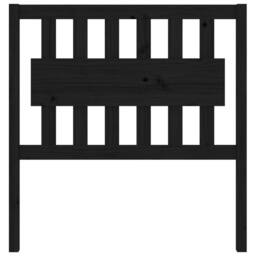 Berkfield Home Beautiful Bed Headboard Black 95.5x4x100 cm Solid Wood Pine - thumbnail 1