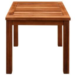 Berkfield Home Sun Loungers 2 pcs with Table Solid Acacia Wood & Textilene in Brown - thumbnail 7