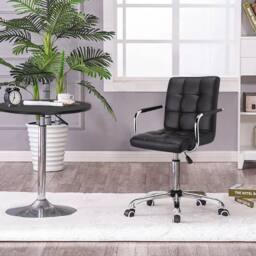KORVIXA Black Leather Executive Computer Chair - Size: 100 cm - thumbnail 3