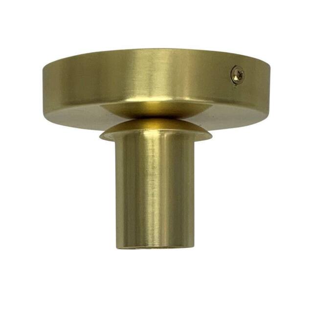 First Choice Lighting Cynthia - Satin Brass Ceiling Flush Mount Ceiling Light for Shades in Gold - image 1