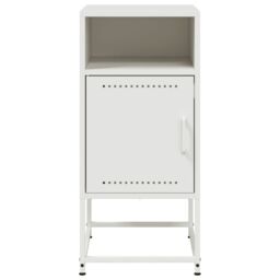 Berkfield Home Bedside Cabinets 2 pcs White 36x39x78 cm Steel - Size: 36 x 39 x 78 cm - thumbnail 6