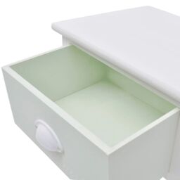 Berkfield Home French Bedside Cabinets 2 pcs Wood in White - thumbnail 5