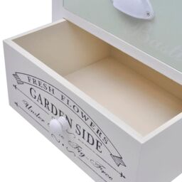 Berkfield Home French Bedside Cabinets 2 pcs Wood in White - thumbnail 6