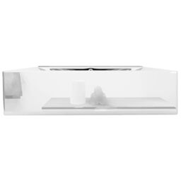 Berkfield Home Wash Basin with Overflow 60x46x16 cm Ceramic Silver - Size: 60 x 46 x 16 cm - thumbnail 4