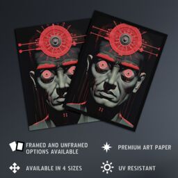 "Artery8 Big Brother Is Watching You George Orwell 1984 Artwork Unframed Wall Art Print Poster Home Decor Premium - Size: W12"" x H16""" - thumbnail 2