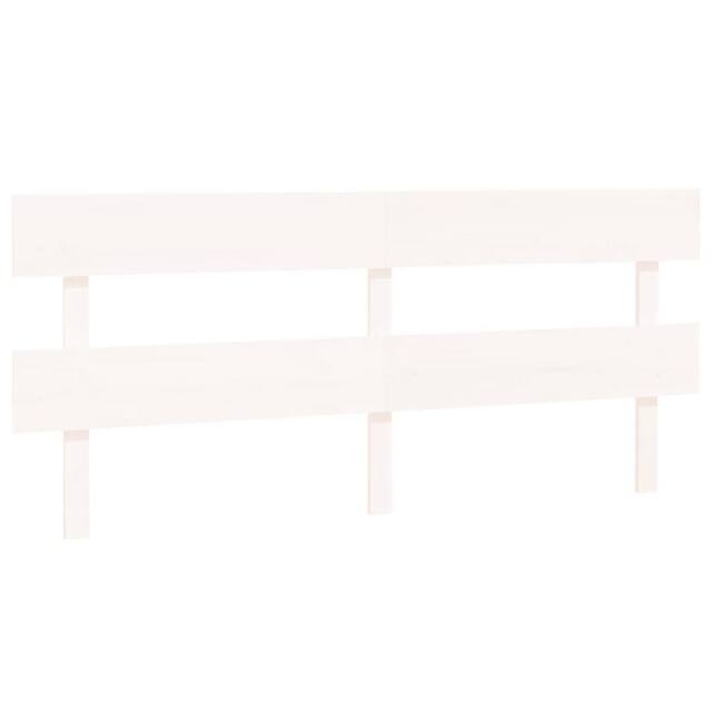 Berkfield Home Bed Headboard White 184x3x81 cm Solid Wood Pine - Size: 184 x 3 x 81 cm - image 1