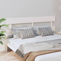 Berkfield Home Bed Headboard White 184x3x81 cm Solid Wood Pine - Size: 184 x 3 x 81 cm - thumbnail 2