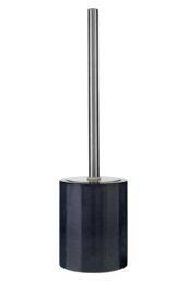 Orsina Dark Grey Toilet Brush, Marble Effect Lavatory Brush, Bathroom Toilet Scrubber Brush For Modern Interiors - thumbnail 1