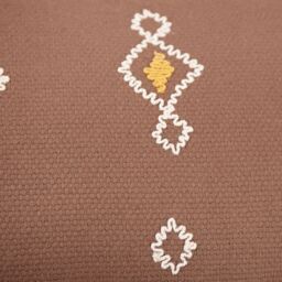Furn Meare Embroidered 100% Cotton Cushion in Brown - Size: 30 cm x 50 cm - thumbnail 6