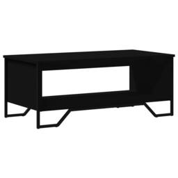 Berkfield Home Coffee Table Black 100x51x40 cm Engineered Wood - Size: 100 x 51 x 40 cm - thumbnail 1