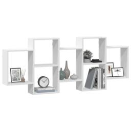 Berkfield Home Wall Shelf White 159x18x65 cm Engineered Wood - Size: 159 x 18 x 65 cm