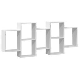 Berkfield Home Wall Shelf White 159x18x65 cm Engineered Wood - Size: 159 x 18 x 65 cm - thumbnail 6