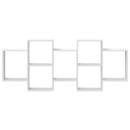Berkfield Home Wall Shelf White 159x18x65 cm Engineered Wood - Size: 159 x 18 x 65 cm - thumbnail 4