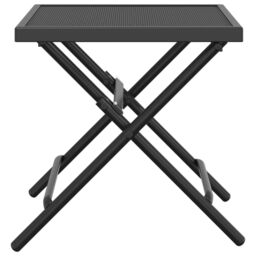 Berkfield Home Folding Garden Table Anthracite 38x38x38 cm Steel Mesh in Black - Size: 38 x 38 x 38 cm - thumbnail 4