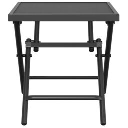 Berkfield Home Folding Garden Table Anthracite 38x38x38 cm Steel Mesh in Black - Size: 38 x 38 x 38 cm - thumbnail 3
