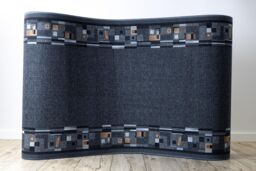 RugsX Anti-Slip Bombay Runner in Grey - Size: 100 cm x 210 cm - thumbnail 4