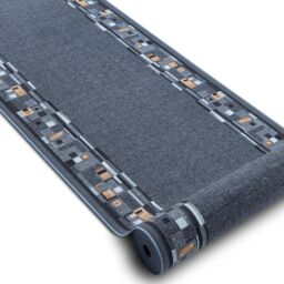 RugsX Anti-Slip Bombay Runner in Grey - Size: 100 cm x 210 cm - thumbnail 3