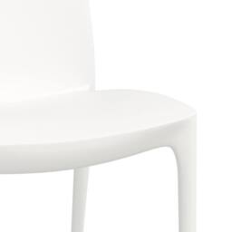 Berkfield Home Beautiful Garden Chairs 2 pcs White 50x46x80 cm Polypropylene - Size: 50 x 46 x 80 cm - thumbnail 7